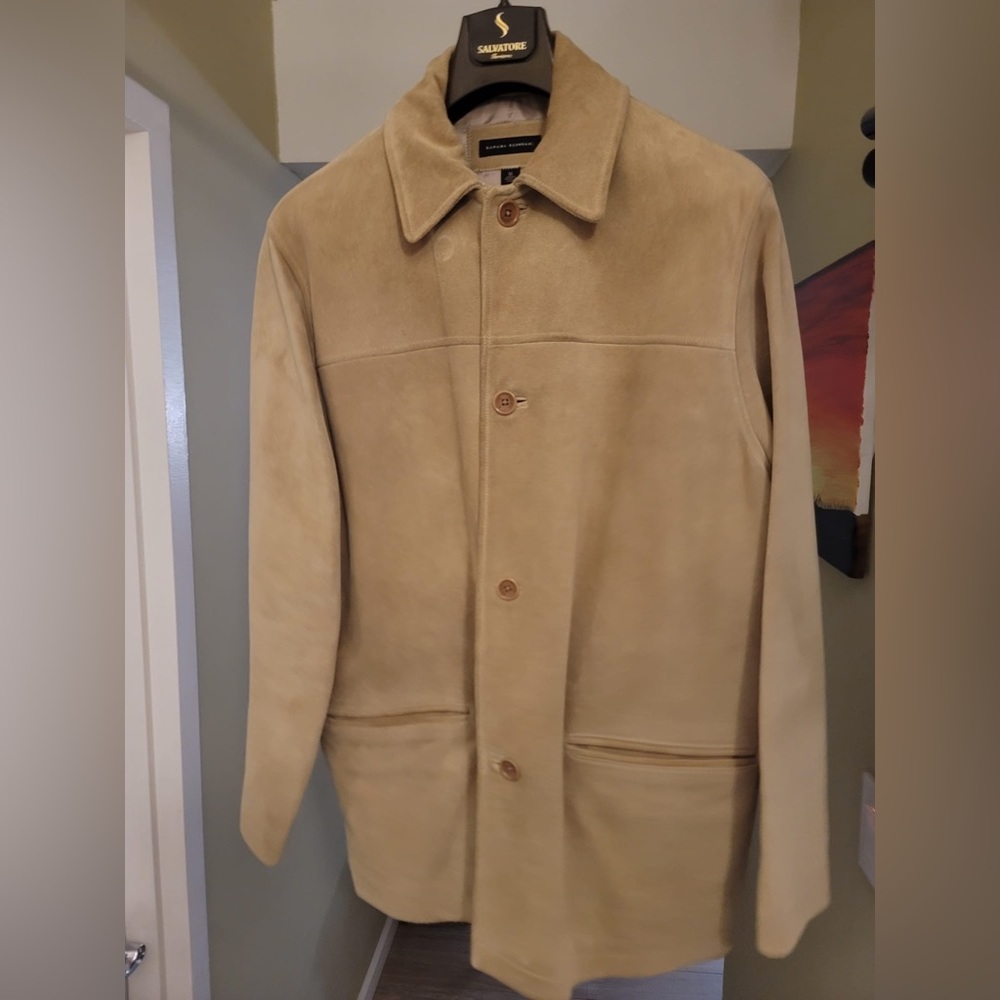 Mens Suede Banana Republic coat- medium